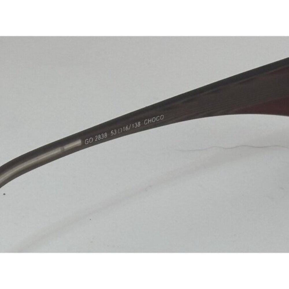 GO EYEWEAR - GO 2838 53-16-138 CHOCO BROWN STRIPED Rectangle Glasses Frames - Picture 7 of 9
